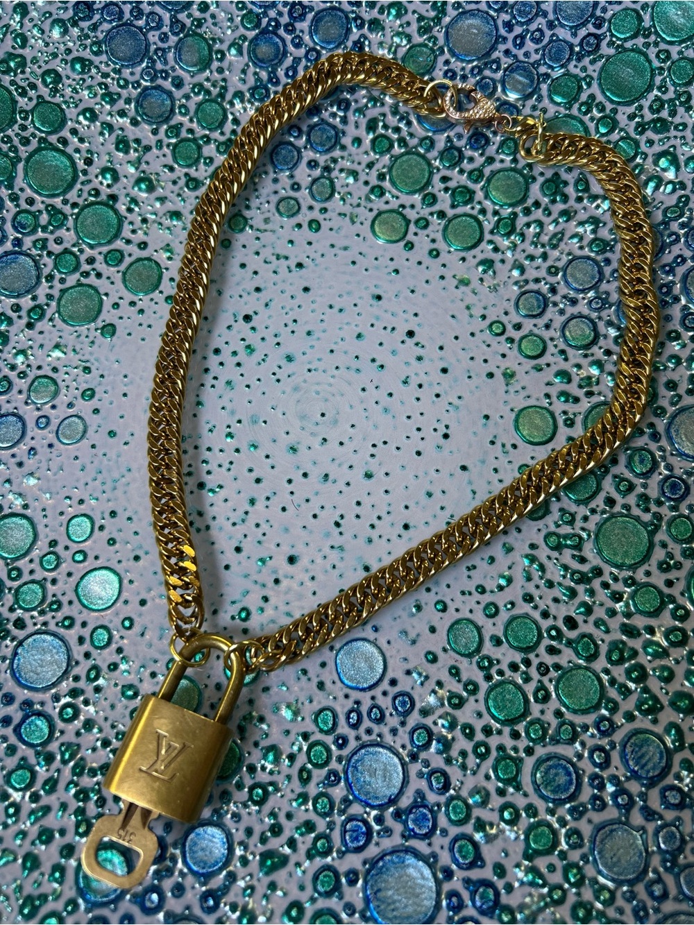 Louis Vuitton lock necklace
